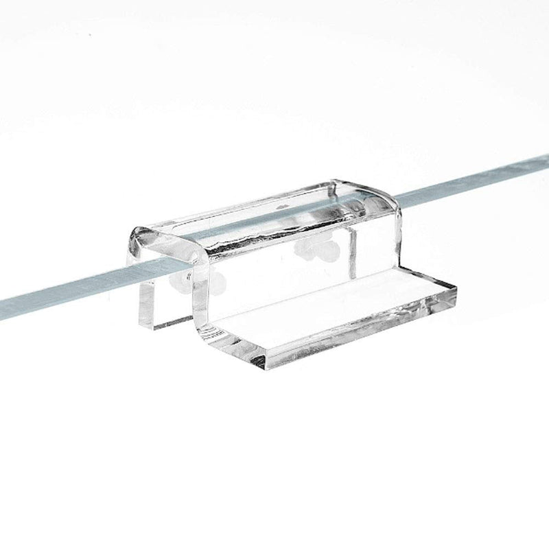 Pssopp 4Pcs Aquarium Glass Cover Clip Acrylic Glass Cover Support Holder Universal Fish Tank Lid Clips with Screws - PawsPlanet Australia