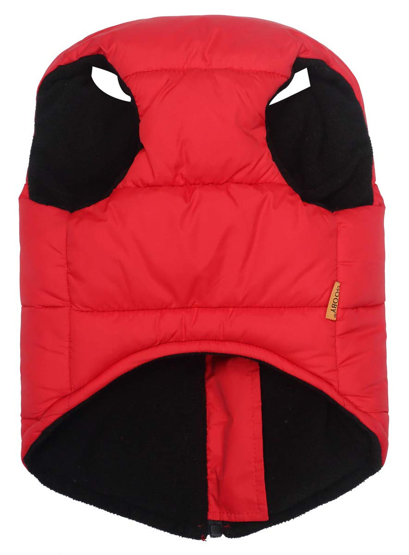Brabtod Cold Weather Dog Warm Vest Jacket Coat, Dog Jacket Dog Vest for Small Medium and Large Dogs -red-S S(Back Length 20-21.5inch(51-53cm)) red - PawsPlanet Australia