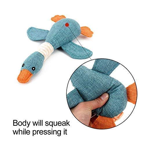 Vitscan Dog Toys for Strong Aggressive Chewers Indestructible Small Breed and Squeaky Goose for Small Medium Dogs Blue - PawsPlanet Australia