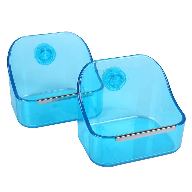 [Australia] - CalPalmy Food and Water Bowl (2-Pack) for Rabbit/Guinea Pig/Chinchilla - Best Bowl to Prevent Knocking Over, Made from Non-Toxic, BPA Free Plastic and Minimizing Waste and Mess 