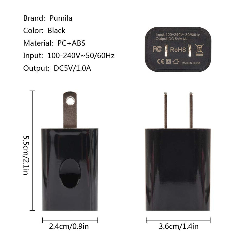 [Australia] - Pumila Extra Replacement DC Charging Cable with Charger - Rechargeable Dog Training Collar, No Barking Collar, Led Flashing Light Up Collar 