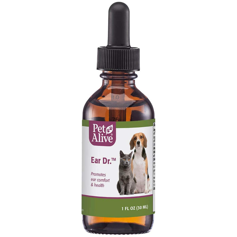 PetAlive Ear Dr. - Natural Ear Drops Promote Ear Comfort and Health in Cats and Dogs - Soothe Ear Discomfort to Reduce Constant Scratching - Keep Pets Ear Canals Clean and Clear - 30 mL - PawsPlanet Australia