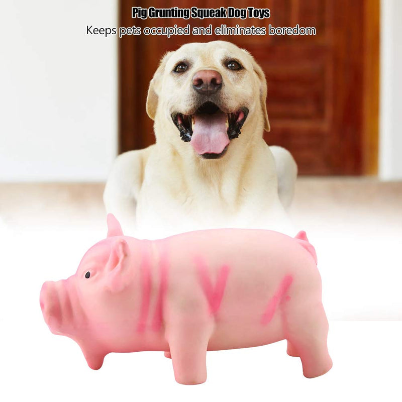 Dog Chew Toy Cute Pig Grunting Squeak Latex Pet Chew Toys for Dog Puppy Toy(01) 01 - PawsPlanet Australia