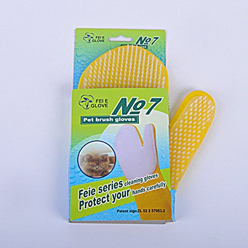 [Australia] - Pet Shower Glove, Pet Bathing Mittens, Dog Grooming Brush, Waterproof Rubber Bath Brush with Long Sleeve, for Dog and Cats with Short to Long Hair 