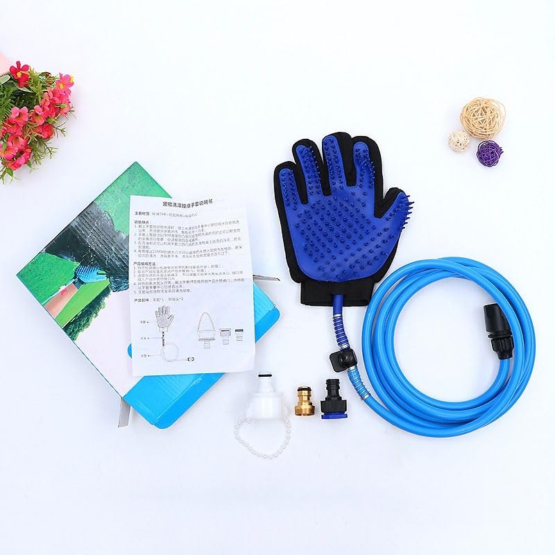HASEA Pet Grooming Glove - Water Connection Shower - Grooming - Hair Remover Pet Care - Dog - Massage - Grooming - Dog SPA - PawsPlanet Australia