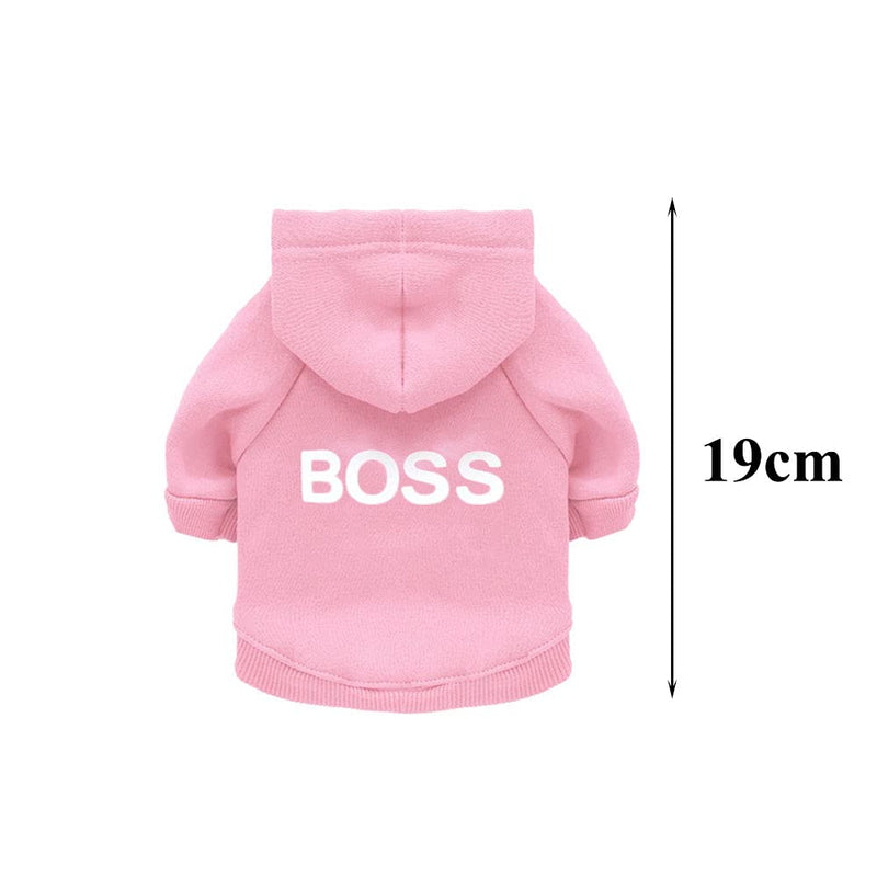 X-Small Printing Hoodie Pet Shirts Cotton Puppy Hoodie Warm Autumn Winter Hoodie for Cats Small Dogs Medium Dogs - PawsPlanet Australia