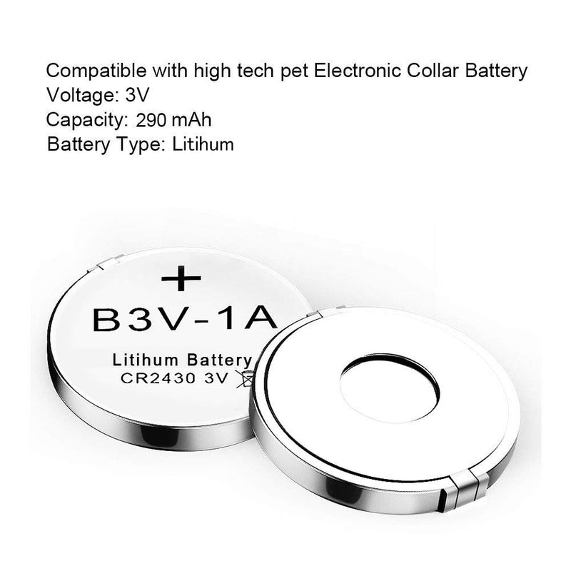 [Australia] - Abeden B3V 1A Lithium Replacement Batteries Compatible with High Tech Pet Single Electronic Collar Battery for Model MS-4 and MS-5 2 Pack 