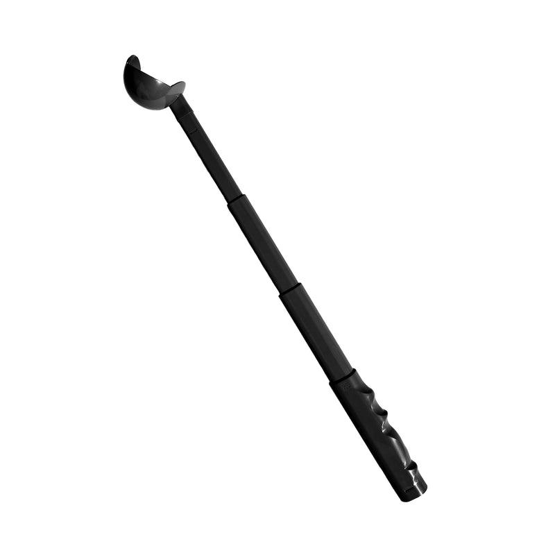 Kompact9 - Retractable, Pocket Sized Dog Ball Thrower, Made From Recycled Plastic, UK Designed and Manufactured, Fits a Standard Tennis Ball (Black) Black - PawsPlanet Australia