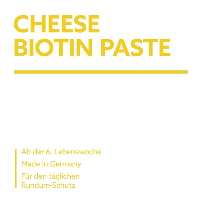 GimCat Cheese Biotin Paste - With aromatic cheese, zinc and linseed oil for fur, skin and claws - 1 tube (1 x 200 g) 1 x 200 g - PawsPlanet Australia