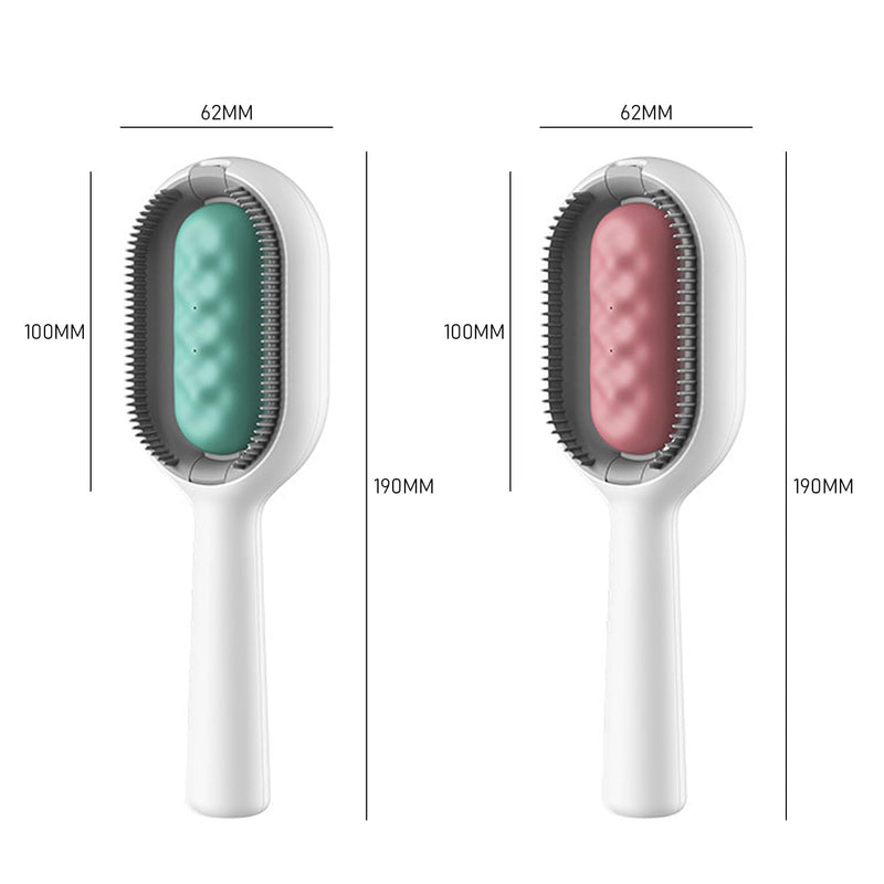Pack of 2 Pet Hair Removal Comb with Water Tank, Cat Brush Dog Brush, Cleaning Brush with Water, Pet Hair Multifunctional Brush, 3-in-1 Pet Hair Removal Brush, Suitable for Pets - PawsPlanet Australia