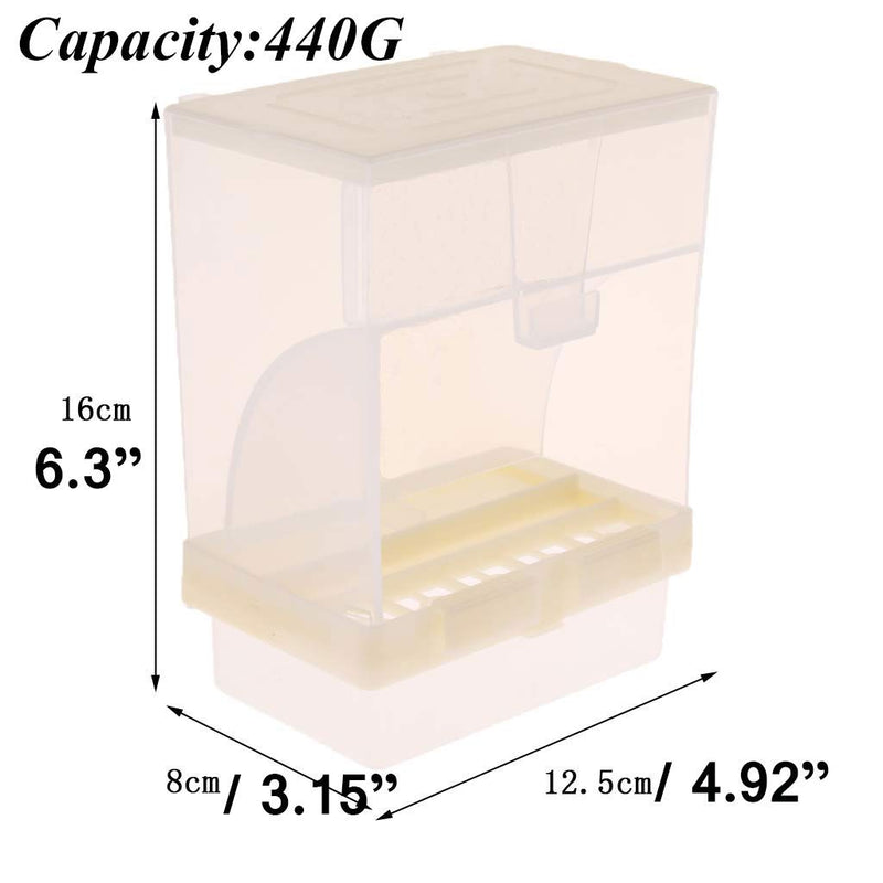 Parrot Automatic Feeder,No-Mess Bird Feeder,Cage Accessories for Budgerigar Canary Cockatiel Finch Parakeet Seed Food Container by Old Tjikko Large Hooked Bird Feeder - PawsPlanet Australia