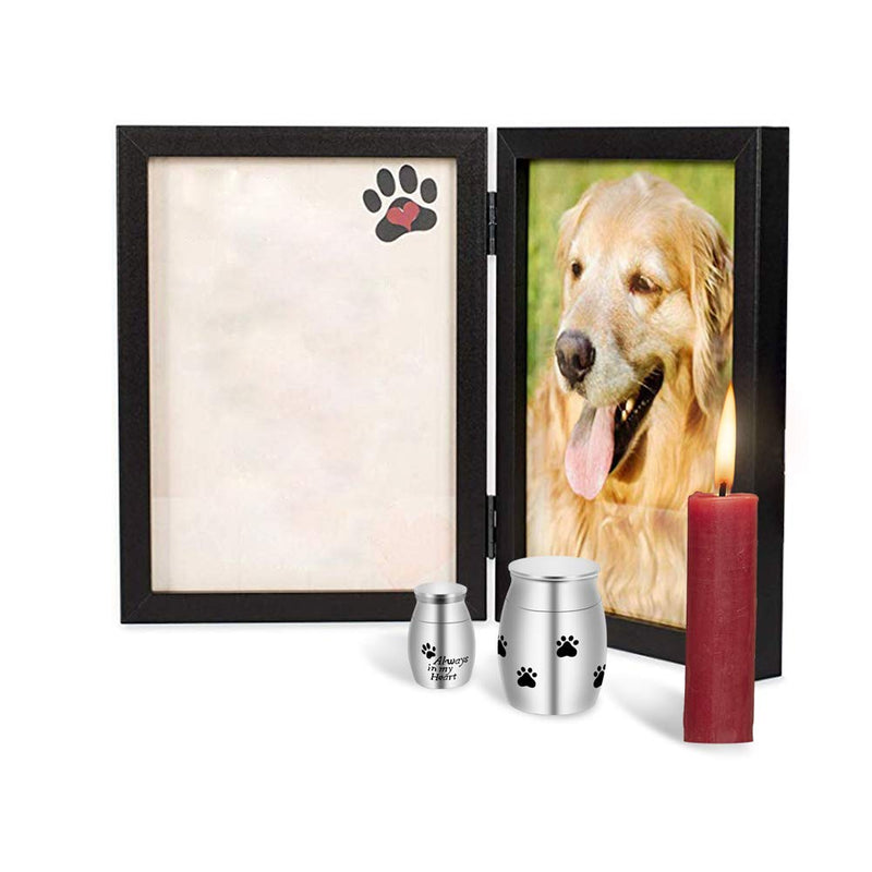 [Australia] - abooxiu Cremation Urn for Pet Ashes Keepsake Miniature Burial Funeral Urns for Sharing Ashes Dogs Cats Human - Customize Available Dog's paw 