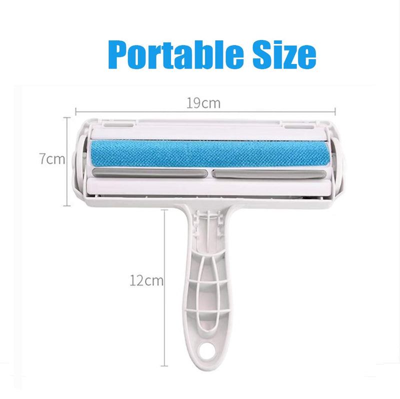 Reusable Pet Hair Remover Roller Remove Dog, Cat and other Pets Hairs Cleaning Lint Fur Brush Rollers Easy to Clean Dogs Cats Hair fluff Removal from Furniture, Clothes, Sofa, Carpet, Couch, Bedding Blue - PawsPlanet Australia