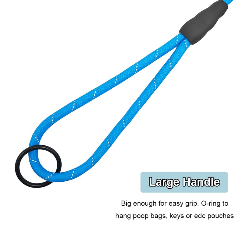 BTINESFUL 20FT Anti-Choke Slip Lead Dog Leash + 30FT Long Dog Leash (Blue) - PawsPlanet Australia