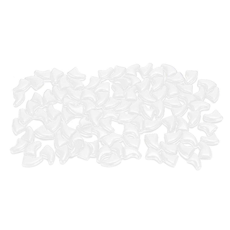 Zerodis Pack of 100 Soft Cat Nail Caps Pet Cat Soft Claws Nail Covers Safe Anti Scratch Claws Protective Covers (White M.) - PawsPlanet Australia
