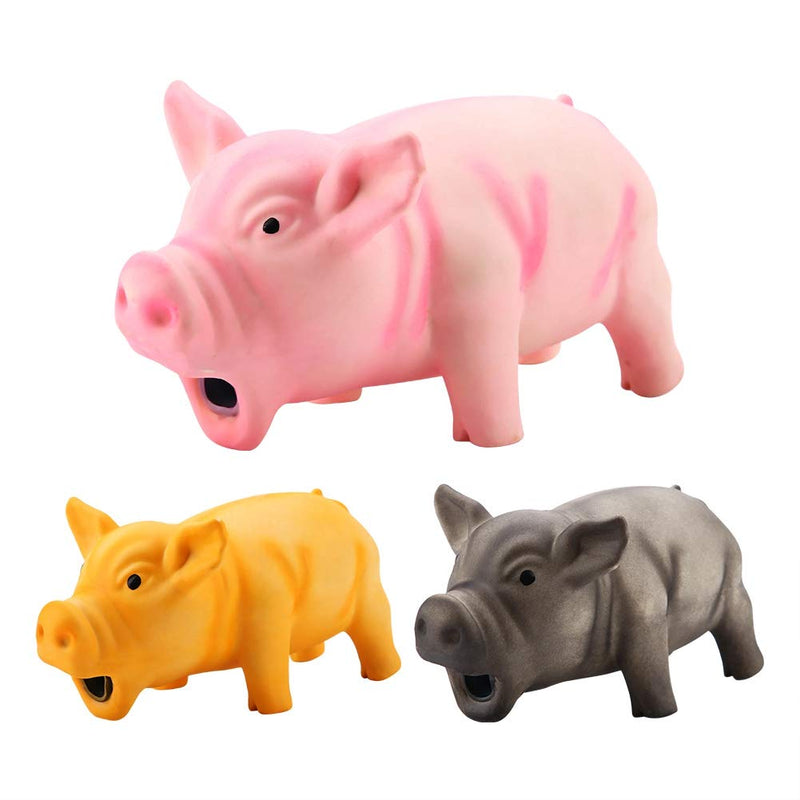 Dog Chew Toy Cute Pig Grunting Squeak Latex Pet Chew Toys for Dog Puppy Toy(01) 01 - PawsPlanet Australia