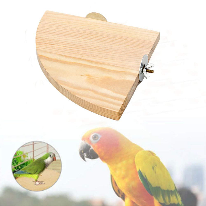 maxgoods Bird Perch Platform Stand,Wood Perch Bird Platform Stand Rack,Playground Cage Accessories for Small Medium Anminals Parrots Parakeet Hamster Gerbil Rat Mouse Lovebird Finches Exercise Toy - PawsPlanet Australia