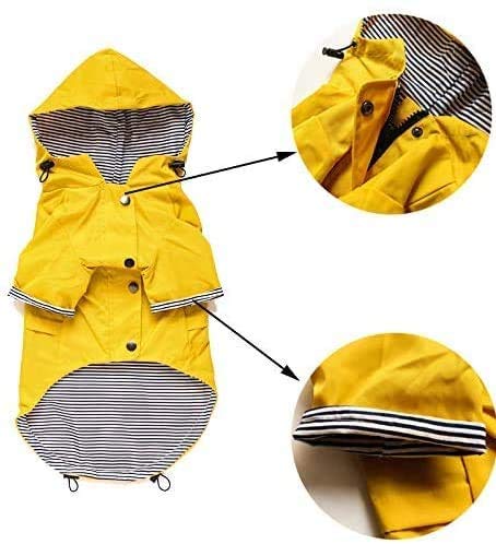 Dogs Outfits for Small Medium Large Dogs Waterproof Puppy Raincoat Dog Jacket Coat Windproof Pet Outfits Pet Supplies (L) - PawsPlanet Australia