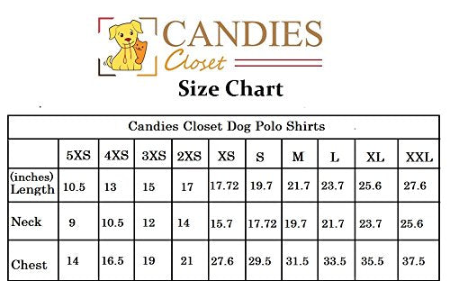 Candies Closet Striped Polo Shirt for Small and Large Dogs XX-Large Green - PawsPlanet Australia