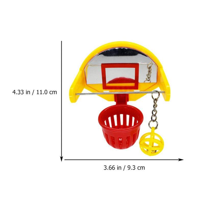 VILLCASE Bird Intellective Toy-Mini Basketball Toys Funny Parrot Training Toys Chew Activity Toy Cage Accessories for Budgie Parakeet Canary - PawsPlanet Australia