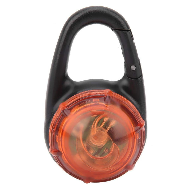 Pssopp Dog Light Pendant LED Light Pendant Key Chain Warning Light Clips LED Flashing Light Safety Pendant for Dogs for Camping Hiking Walking (Orange) orange - PawsPlanet Australia