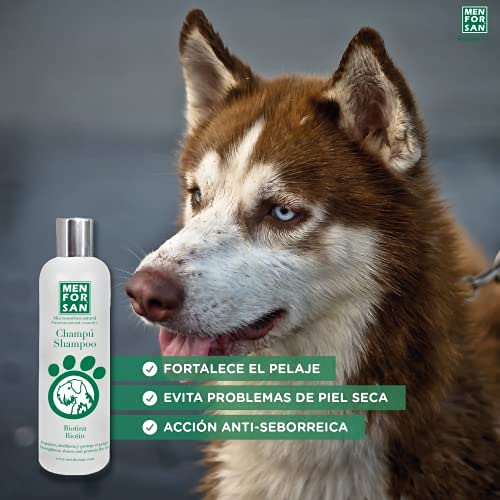 Menforsan Biotin dog shampoo 300 ml - PawsPlanet Australia