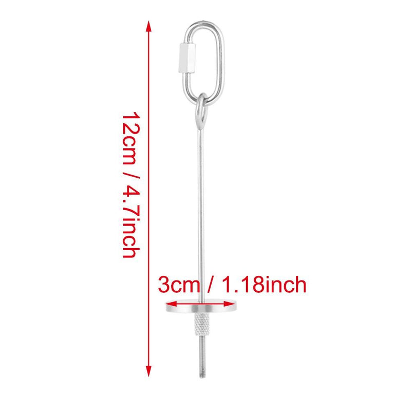 Zyyini Birds Food Holder, Stainless Steel Vegetable Skewer Hanging Food Feed Tool for Small Animal Bird Toy (L) L - PawsPlanet Australia