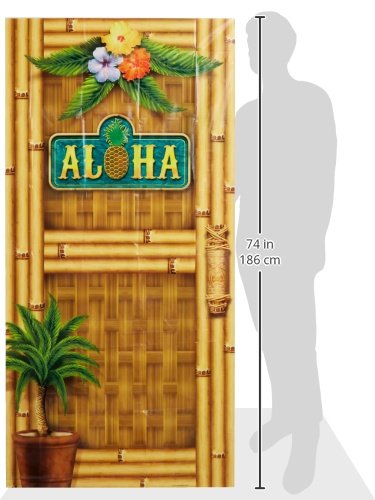 Beistle Aloha Door Cover, 30" x 5' 1 piece - PawsPlanet Australia