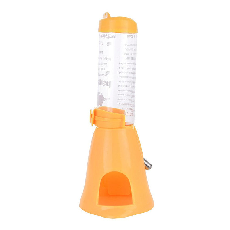 ShareWe Hamsters Water Bottle Automatic Water Feeder Dispenser Hanging Water Feeding Bottles for Rats, Guinea pigs, Ferrets, Rabbits Small Animals (125ML, Yellow) - PawsPlanet Australia