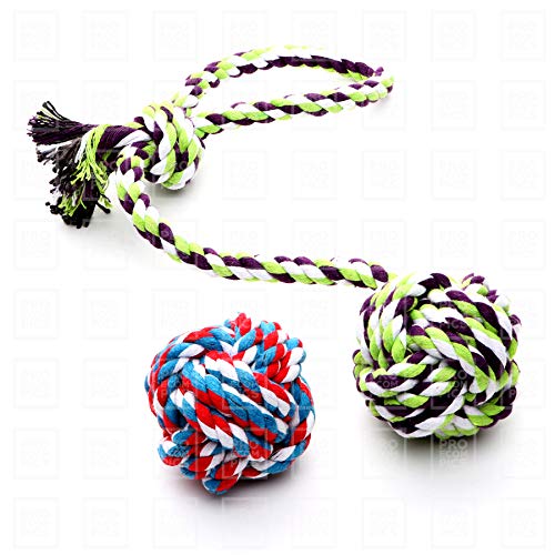 [Australia] - ROPE DOG TOYS FOR SMALL DOGS AND MEDIUM DOGS - BENEFITS NONPROFIT DOG RESCUE - DOG CHEW TOYS FOR SMALL AND MEDIUM BREEDS - COTTON DOG TOYS FOR BOREDOM 