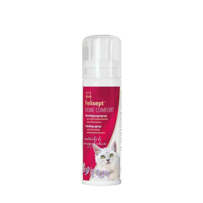 Felisept Home Comfort Calming Spray 100ml Calming Agent for Cats Catnip Spray With Natural Catnip Anti Scratch Spray Cats Cats Calming Agent Pheromones Cats - PawsPlanet Australia