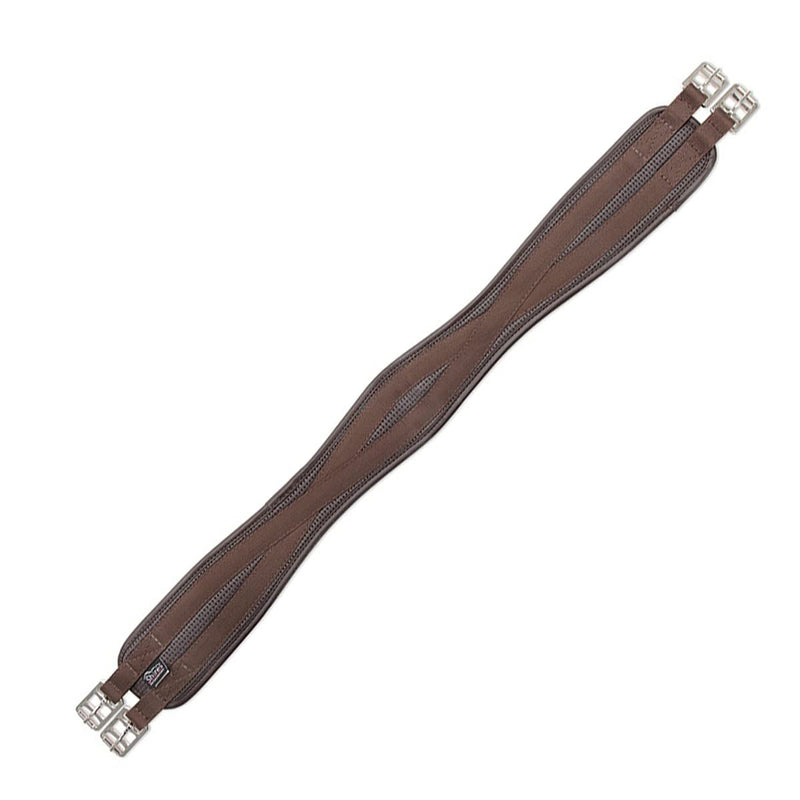 Shires Anti Chafe Contour girth no elastic 480e 40 Brown - PawsPlanet Australia