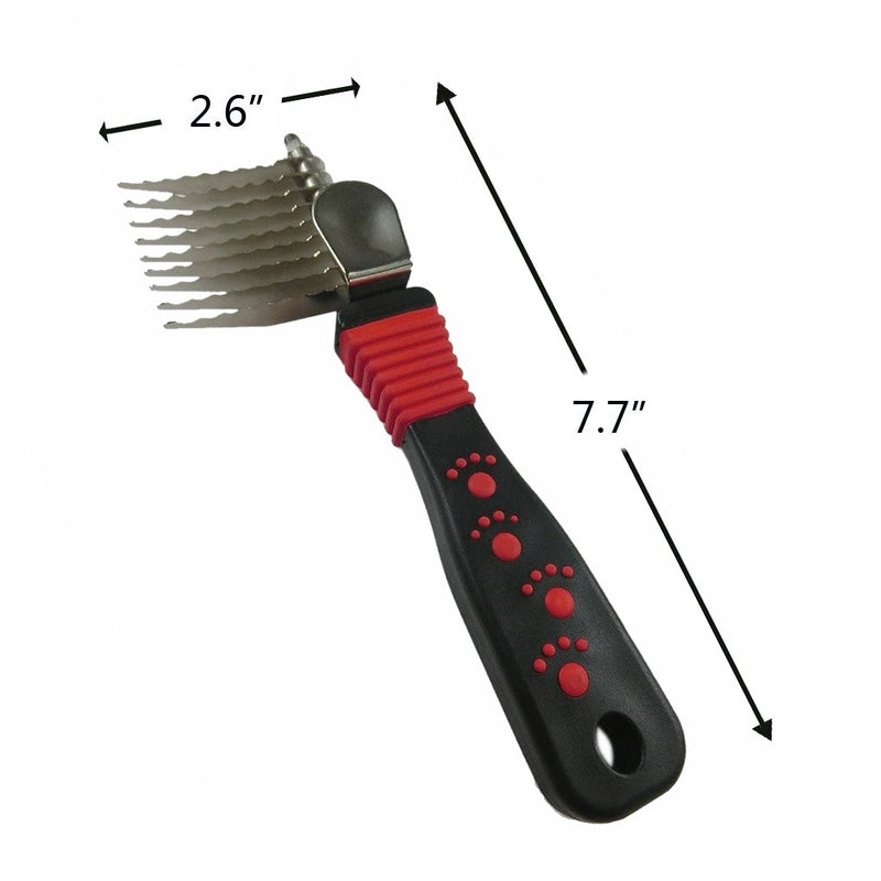 OFKPO Pet Dematting Comb,Detangling Matted or Knotted Undercoat Hair Grooming Accessories Tool for Dog,Cat - PawsPlanet Australia