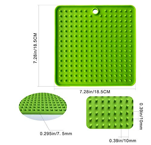 Petstuff Dog Lick Mat (Green) 2 Pack Green - PawsPlanet Australia