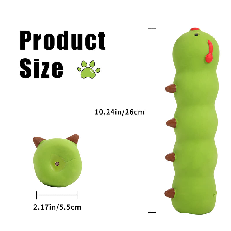 Petio Caterpillar Squeaky Toy – Soft Latex Dog Chew Toy – Caterpillar Dog Toy for Puppies, Small and Medium Dogs – Interactive and Fun Dog Squeak Toy for Fetching, Playing, Chewing - PawsPlanet Australia