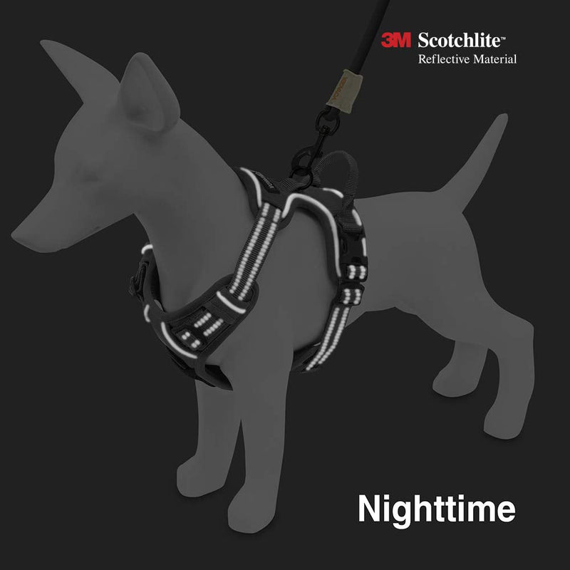 Best Pet Supplies Adventure Harness XS (Chest: 13 - 16") Black (Nylon) - PawsPlanet Australia