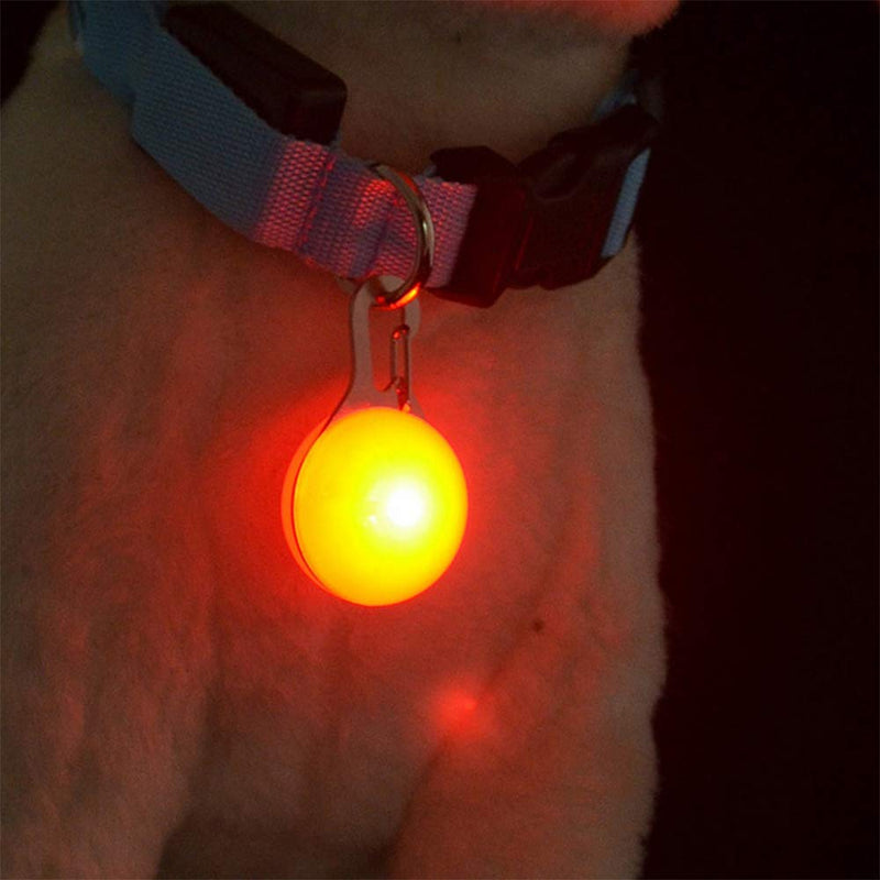 Amasawa Dog Led Pendant,Clip On Pet Dog Collar Light, Safety Dog Cat LED Lights,Night Walking Lights Keychain, Clip on pet (6 Pieces) - PawsPlanet Australia