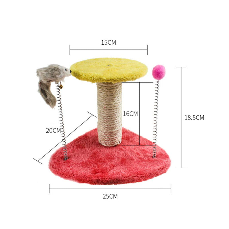 [Australia] - POPETPOP Cat Tree Tower - Cat Climbing Tower with Cat Toy Mice Frame Furniture Scratching Post for Kitty Climber House Cat Play Tower Activity Centre for Playing Relax and Sleep 