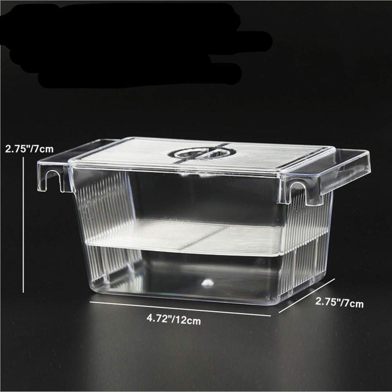 [Australia] - Aquarium Fish Tank Hatchery Breeder Box Breeding Tank, Baby Fish Separator Fish Tank Divider, Acrylic Fish Container Aquarium Fry Box for Baby Fishes Shrimp Guppy Clownfish Aggressive Fish 