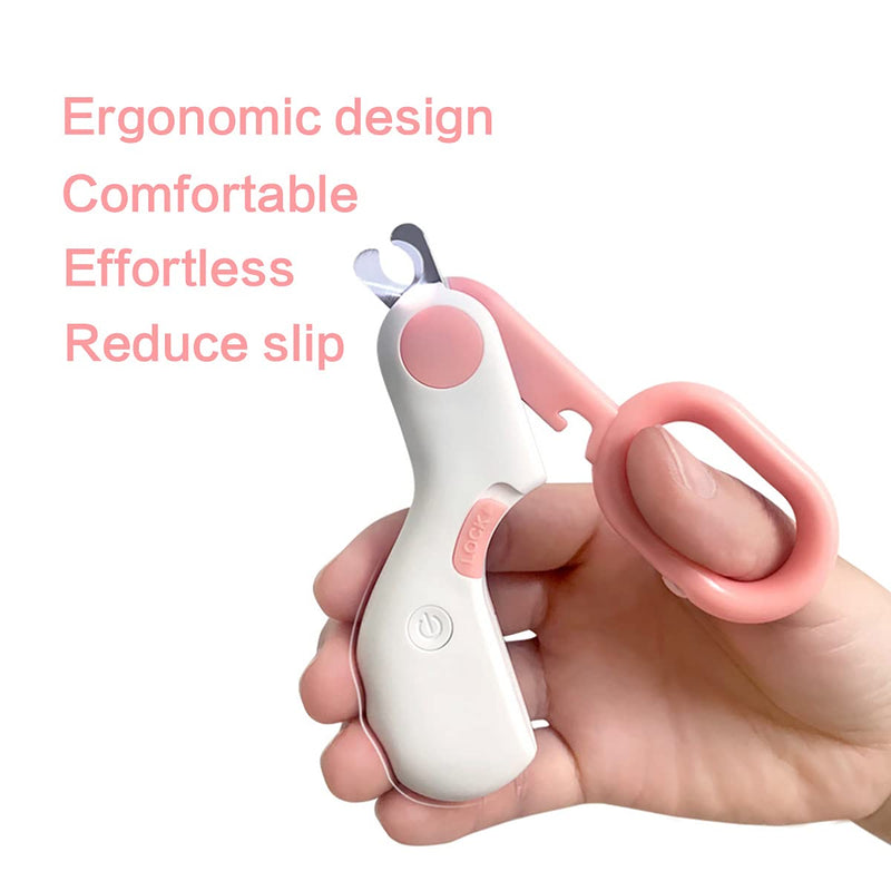 Xanwudu Pet Nail Clippers, with LED Lights, Avoid Excessive Cutting, Professional Beauty Care Tools, Suitable for Small Pets Such as Cats and Rabbits - PawsPlanet Australia