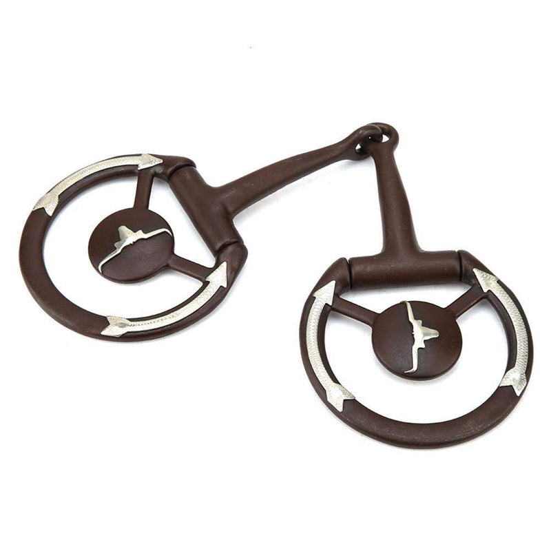 Unibell snaffle bit, Horse Chew Antique Western Bit w/Gs Trims Mouth With Copper Inlay - PawsPlanet Australia