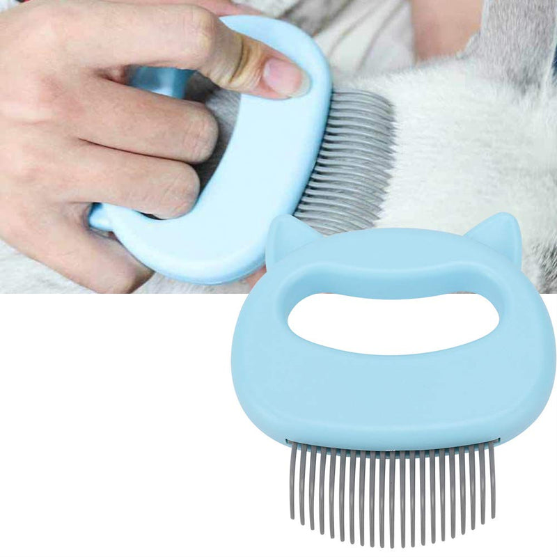 Pet Cat Dog Massage Shell Comb,Grooming Hair Removal Shedding Cleaning Brush Perfect For Cats, Medium And Large Dogs(Blue) - PawsPlanet Australia