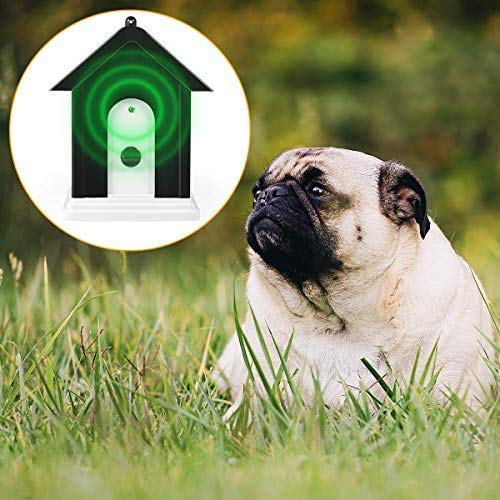 Geohee Anti Barking Device,Bark Box Outdoor Device with Adjustable Ultrasonic Level Control Safe for Small Medium Large Dogs, Sonic Bark Deterrents, Bark Control Device - PawsPlanet Australia