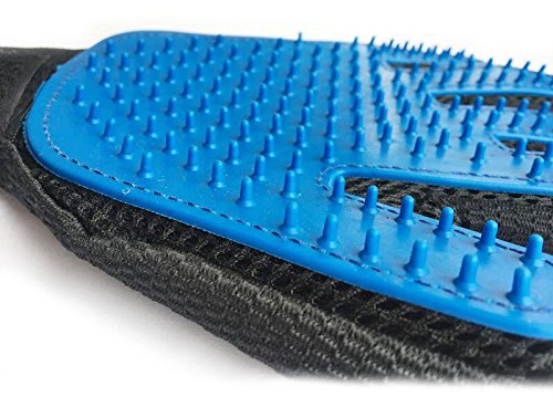 Vinsani® Blue Pet Grooming Glove Brush Massager, Pet Hair Remover Mitt Deshedding Glove - Perfect for Dogs & Cats with Long & Short Fur - PawsPlanet Australia