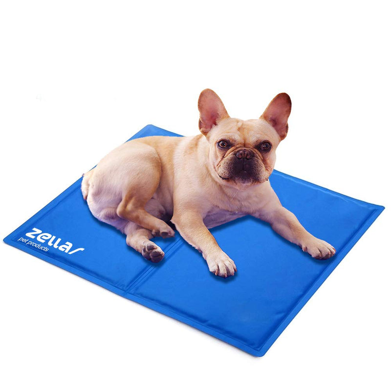 Zellar Dog Cooling Mat Pet Cool Pad Dogs Bed, Medium Non-Toxic Gel Self Cooling Pad Crates Kennels and Beds for Pets Dogs Cat in Hot Summer 40*50 cm - PawsPlanet Australia