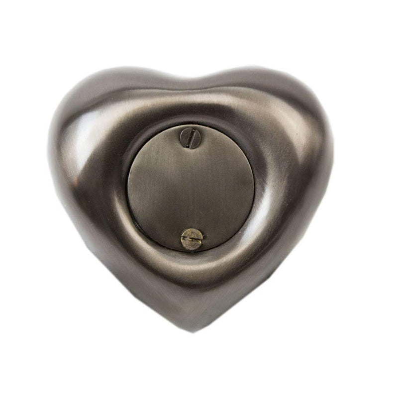 [Australia] - OneWorld Memorials Paw Print Bronze Cremation Keepsake for Cats and Dogs - Small - Holds Up to 3 Cubic Inches of Ashes - Slate Grey Pet Cremation Urn for Ashes - Engraving Sold Separately 