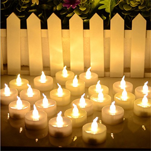 Flameless LED Tea Light Mini Candles, Battery Powered Small Fake Candles Wedding Decorations, Pack of 12 - PawsPlanet Australia