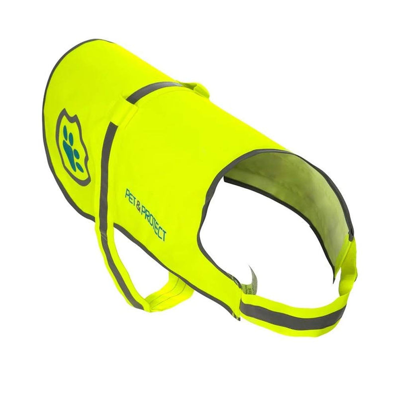 [Australia] - Pet & Protect Premium Dog Reflective Vest (Neon) High-Visibility Safety | Walking, Jogging, Training | Sizes to fit Small, Medium, Large, Extra-Large Breeds 16-130 lbs. X-Large 
