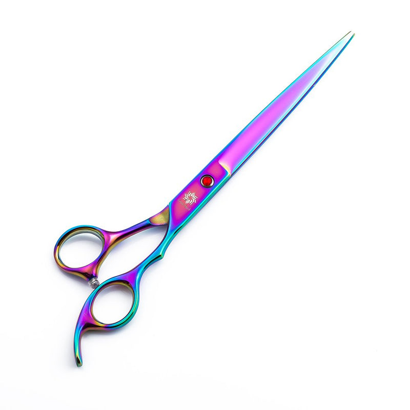 Dream Reach 8 Inchs Professional Pet Dog Grooming Scissors Suit 7 inch Stainless Steel Home Groomer Cutting Set Curved Thinning Shear Kit (Rainbow) (8 inch - Set 1) 8 inch-Set 1 - PawsPlanet Australia