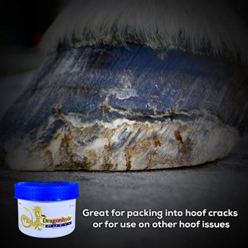 Centaurus AZ Dragonhyde Putty Topical Paste for Hygienic Hoof Conditions, Moisturizer, Conditioner, Gentle and Non-irritating with Excellent Adhesion Plus Chemical Resistant Gloves Net Wt. 400g - PawsPlanet Australia